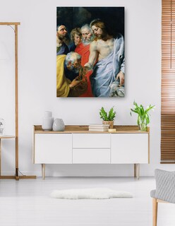 Foto 5 | Cuadro Decorativo - El Encargo De Cristo A Pedro (c. 1616)- Peter Paul Rubens - Religión - 46x61-impresión En