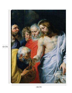 Foto 6 | Cuadro Decorativo - El Encargo De Cristo A Pedro (c. 1616)- Peter Paul Rubens - Religión - 46x61-impresión En
