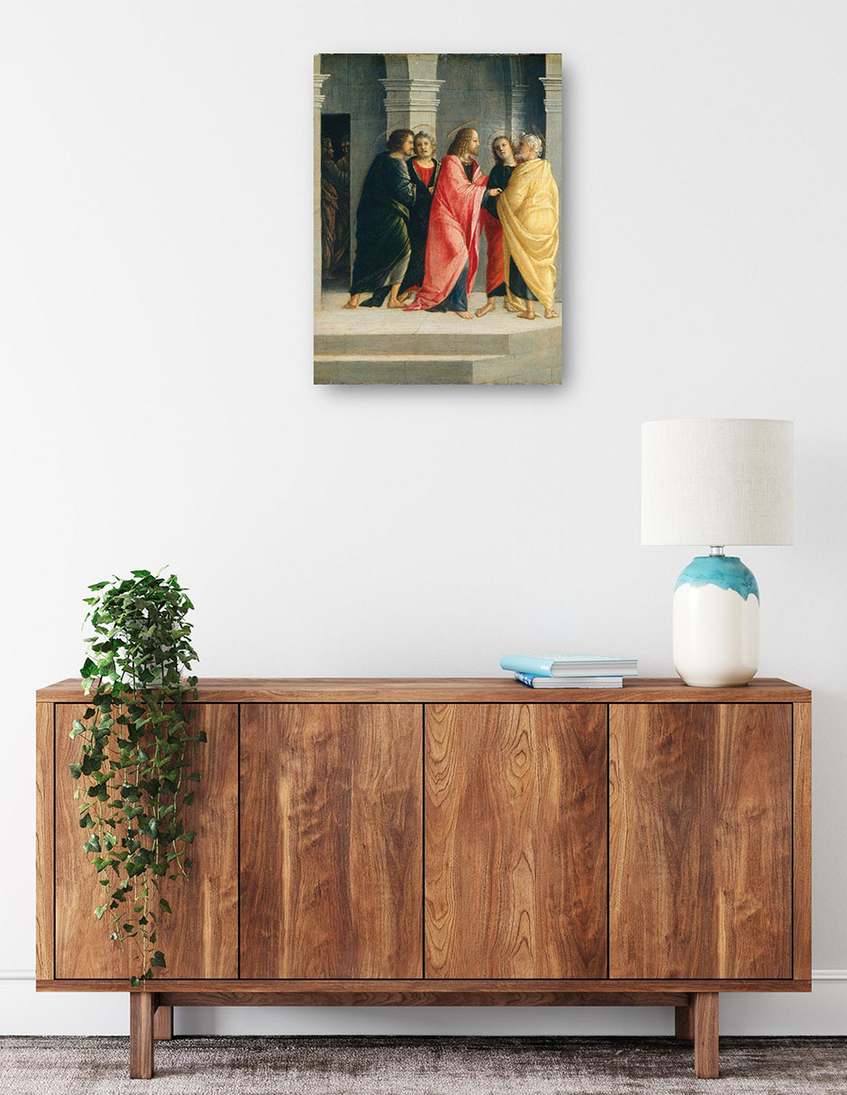 Foto 2 | Cuadro Decorativo - Cristo Instruyendo A Pedro Y Juan A Prepararse Para La Pascua C.1504- Vincenzo Civerchio - 4