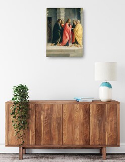 Foto 2 | Cuadro Decorativo - Cristo Instruyendo A Pedro Y Juan A Prepararse Para La Pascua C.1504- Vincenzo Civerchio - 4