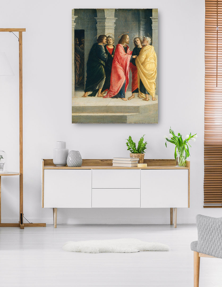 Foto 6 pulgar | Cuadro Decorativo - Cristo Instruyendo A Pedro Y Juan A Prepararse Para La Pascua C.1504- Vincenzo Civerchio - 4