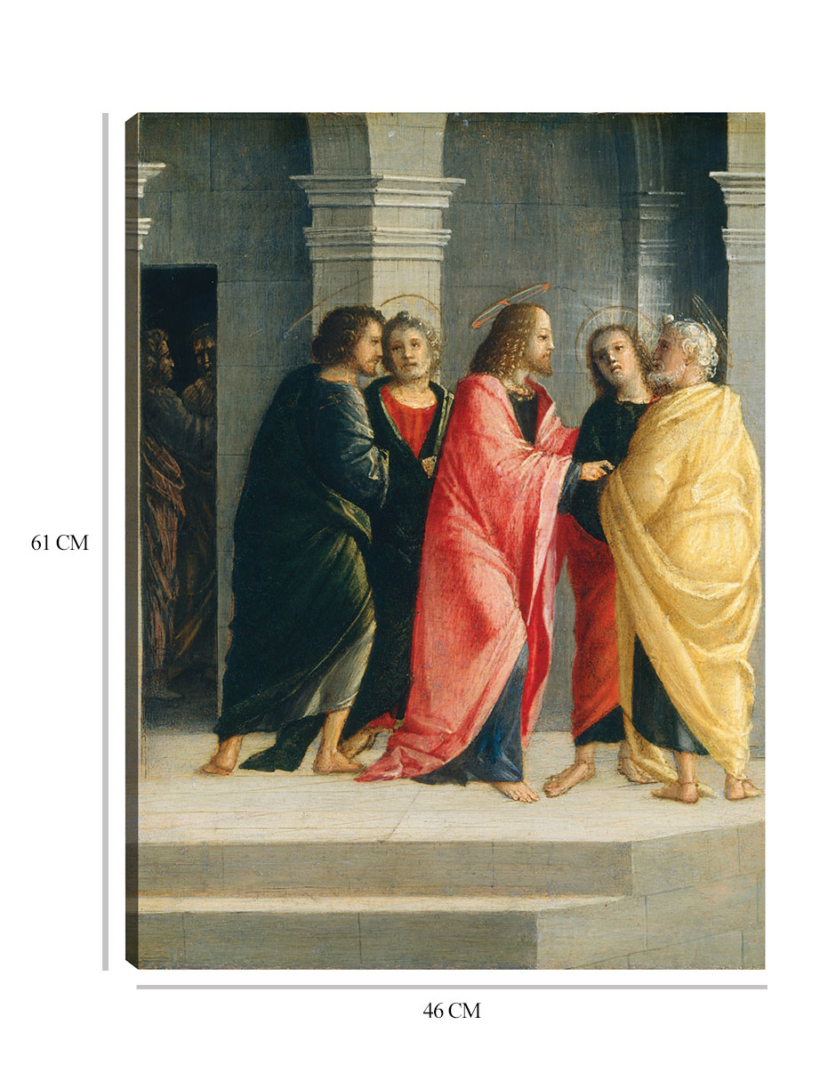 Foto 7 pulgar | Cuadro Decorativo - Cristo Instruyendo A Pedro Y Juan A Prepararse Para La Pascua C.1504- Vincenzo Civerchio - 4