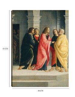 Foto 6 | Cuadro Decorativo - Cristo Instruyendo A Pedro Y Juan A Prepararse Para La Pascua C.1504- Vincenzo Civerchio - 4