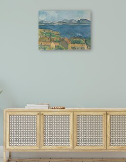 Foto 4 | Cuadro Decorativo - La Bahía De Marsella, Vista Desde L',estaque- Paul Cézanne - Religión - 46x61 - Fine Art Tj