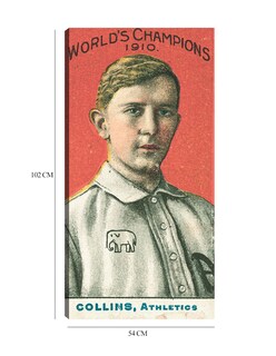 Foto 6 | Cuadro Decorativo - Eddie Collins, Atléticos De Filadelfia, - Library Of Congress - 54x102 - Fine Art Tj