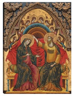Foto 1 | Cuadro Decorativo - La Coronación De La Virgen, 1324- Master Of The Washington Coronation - Religión - 28x36 - Fine