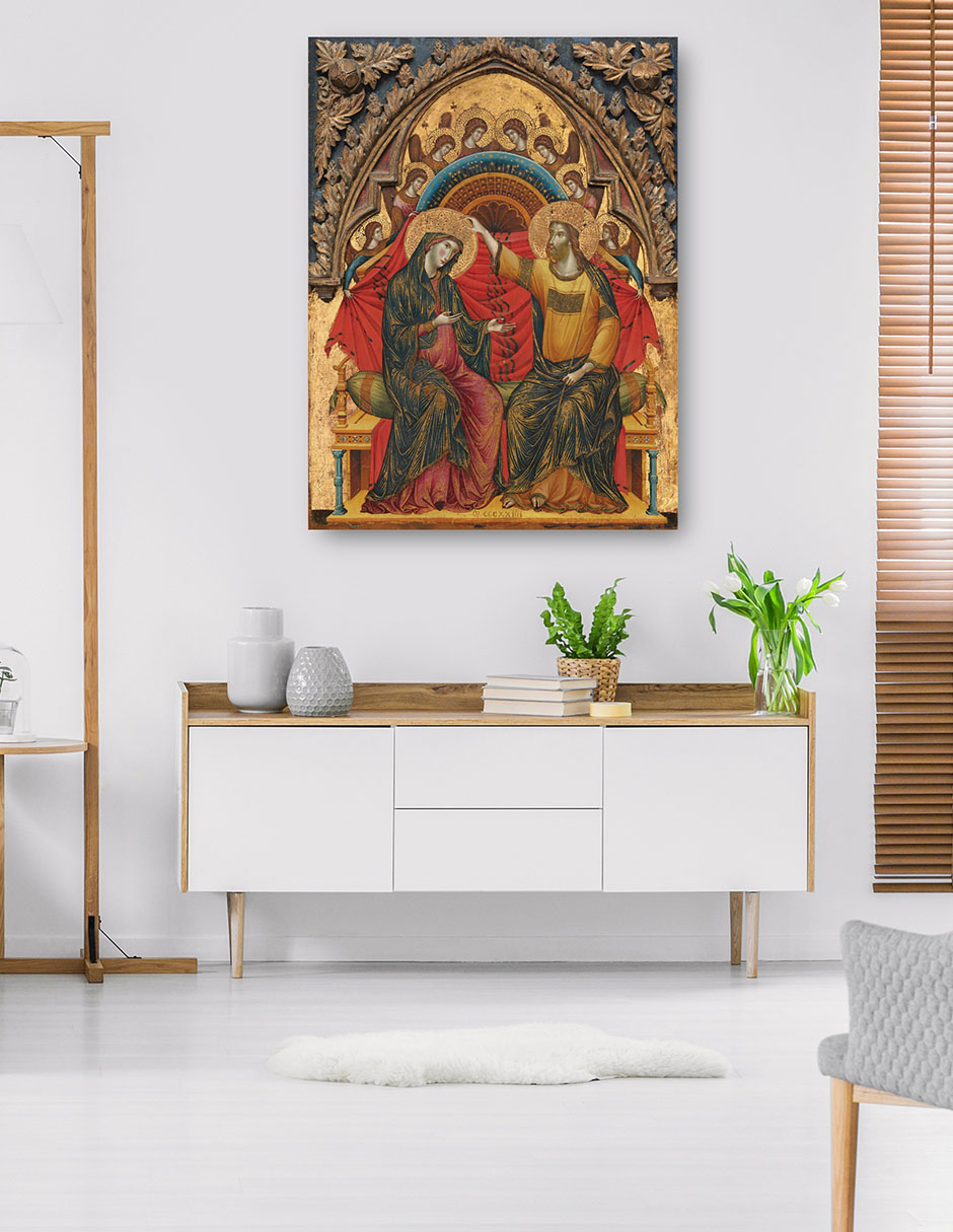 Foto 6 pulgar | Cuadro Decorativo - La Coronación De La Virgen, 1324- Master Of The Washington Coronation - Religión - 28x36 - Fine