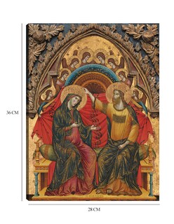 Foto 6 | Cuadro Decorativo - La Coronación De La Virgen, 1324- Master Of The Washington Coronation - Religión - 28x36 - Fine