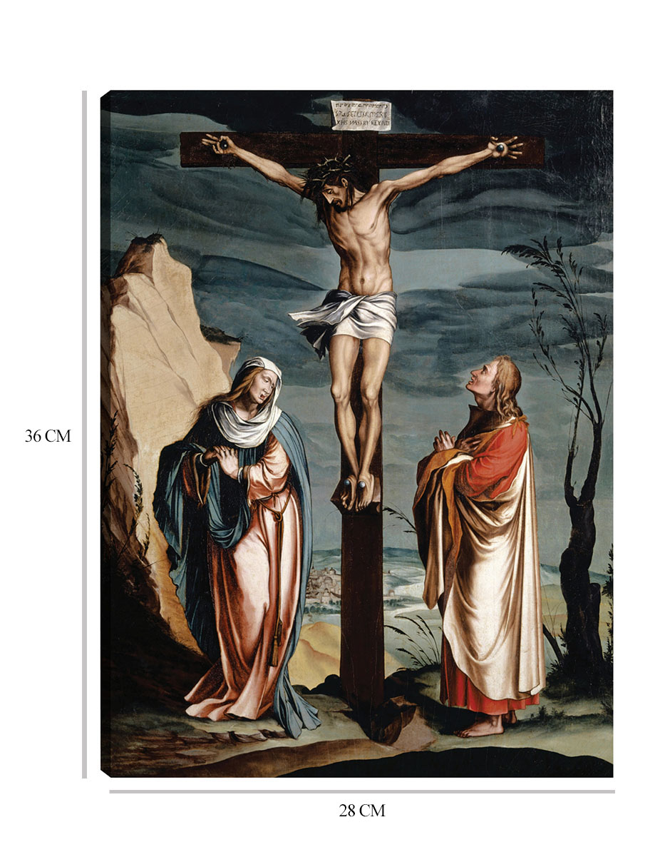 Foto 6 | Cuadro Decorativo - Cristo En La Cruz Entre La Virgen Y San Juan (1560)- Jacob Clauser Workshop - Religión - 28