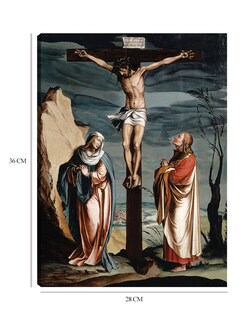 Foto 6 | Cuadro Decorativo - Cristo En La Cruz Entre La Virgen Y San Juan (1560)- Jacob Clauser Workshop - Religión - 28