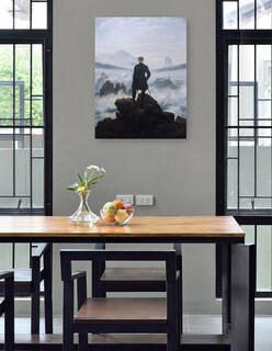 Foto 4 | Cuadro Decorativo - El Caminante Sobre El Mar De Niebla, 1818- Caspar David Friedrich - Fotografía - 46x61 - Fine Art T