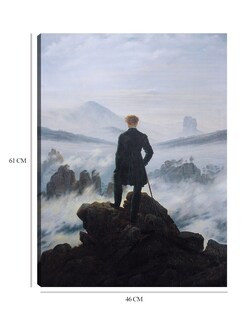 Foto 6 | Cuadro Decorativo - El Caminante Sobre El Mar De Niebla, 1818- Caspar David Friedrich - Fotografía - 46x61 - Fine Art T