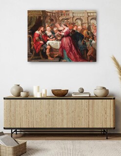 Foto 5 | Cuadro Decorativo - La Fiesta De Herodes (hacia 1638-1640)- Peter Paul Rubens - Religión - 46x61-impresión En