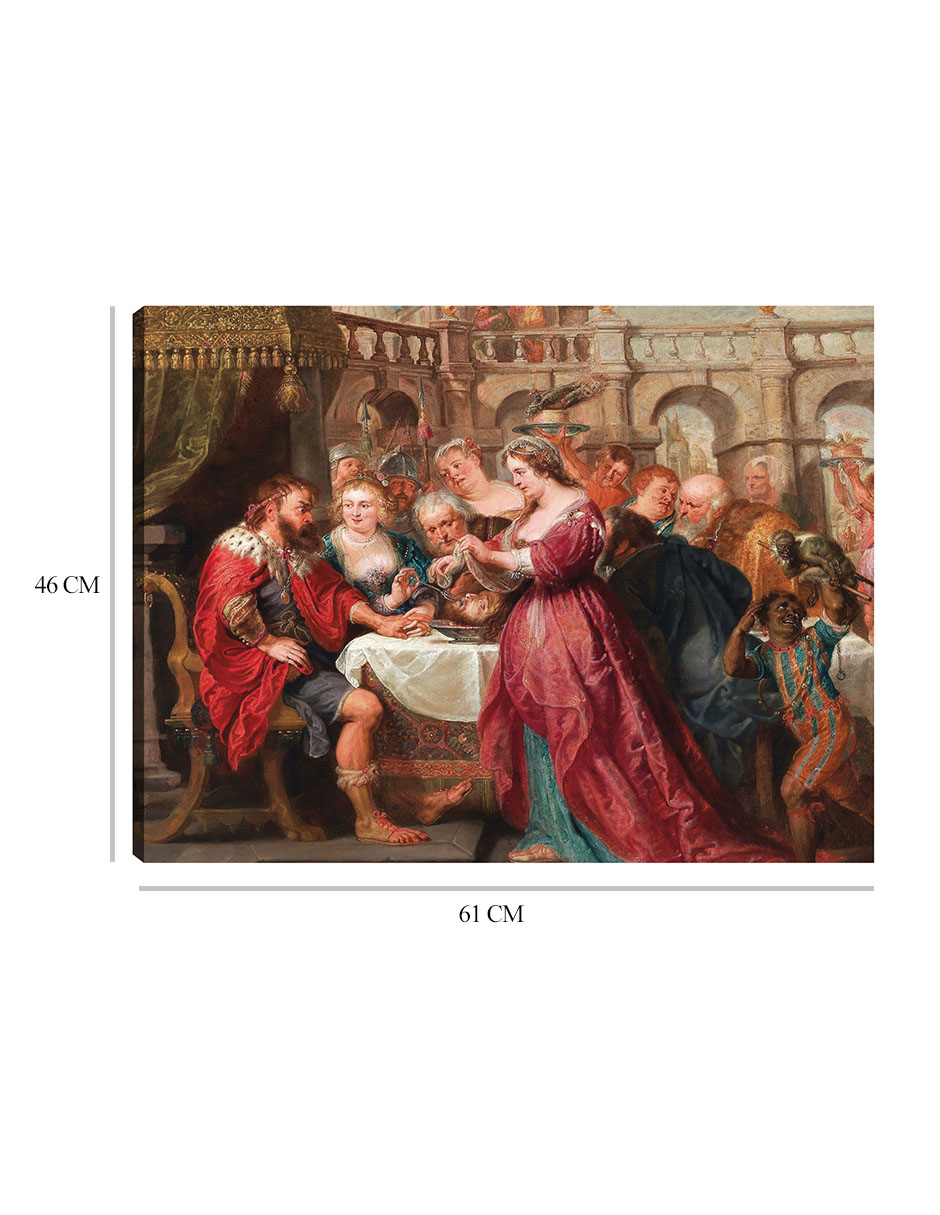 Foto 7 pulgar | Cuadro Decorativo - La Fiesta De Herodes (hacia 1638-1640)- Peter Paul Rubens - Religión - 46x61-impresión En