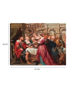 Foto 6 | Cuadro Decorativo - La Fiesta De Herodes (hacia 1638-1640)- Peter Paul Rubens - Religión - 46x61-impresión En