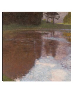 Foto 1 | Cuadro Decorativo - Estanque Tranquilo (egelsee Cerca De Golling, Salzburgo)- Gustav Klimt - Paisaje - 105x105 - Fin