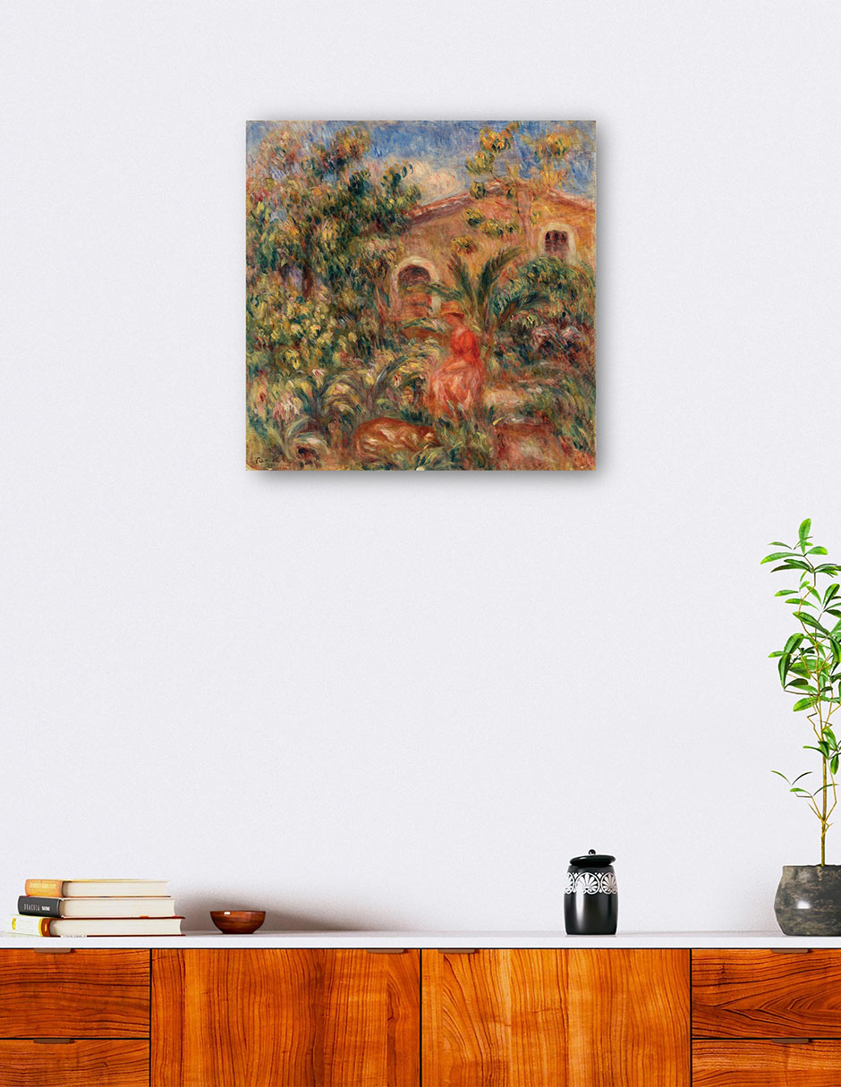 Foto 6 pulgar | Cuadro Decorativo - Paisaje Con Mujer Y Perro (femme Et Chien Dans Un Paysage) (1917)- Pierre-auguste Renoir - 3
