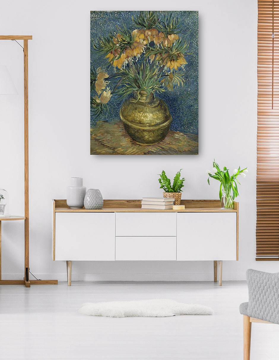 Foto 6 pulgar | Cuadro Decorativo - Fritillarios Imperiales En Un Jarrón De Cobre (1887)- Vincent Van Gogh - Floral - 46x61 - Fine Art