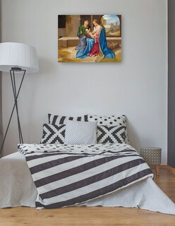 Foto 3 | Cuadro Decorativo - La Sagrada Familia- Giorgione - Religión - 46x61 - Impresión En Lienzo - Fine Art Tj