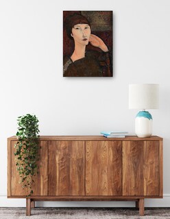 Foto 2 | Cuadro Decorativo - Adrienne (mujer Con Flequillo), 1917- Amedeo Modigliani - Fotografía - 28x36-impresión En