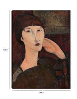 Foto 6 | Cuadro Decorativo - Adrienne (mujer Con Flequillo), 1917- Amedeo Modigliani - Fotografía - 28x36-impresión En