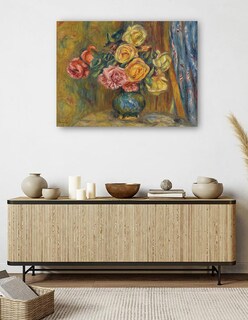 Foto 5 | Cuadro Decorativo - Las Rosas Al Rideau Bleu (1912)- Pierre-auguste Renoir - Religión - 28x36 - Impresión En