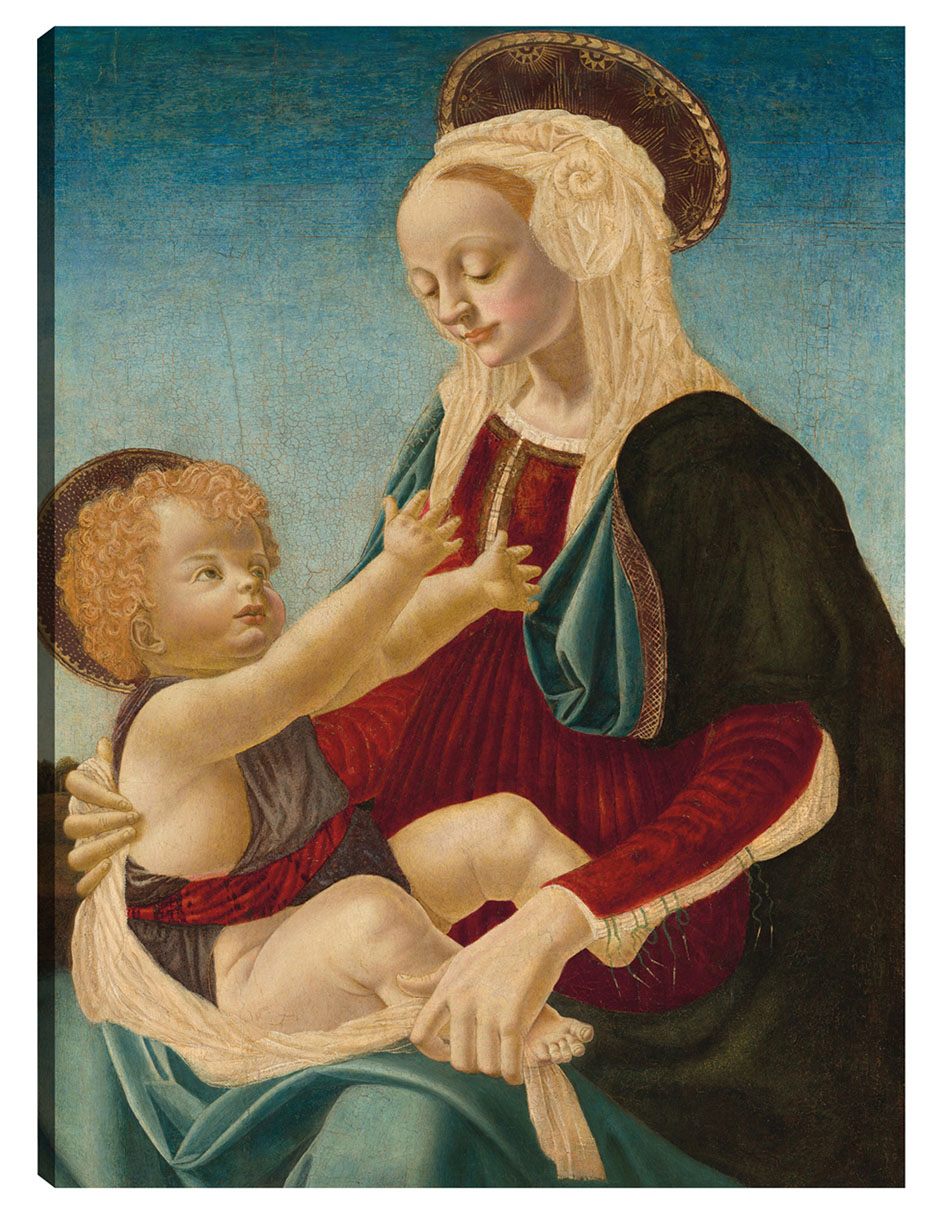 Foto 2 pulgar | Cuadro Decorativo - La Virgen Y El Niño C. 1470/1480- After Andrea Del Verrocchio - Religión - 28x36 - Fine Art Tj