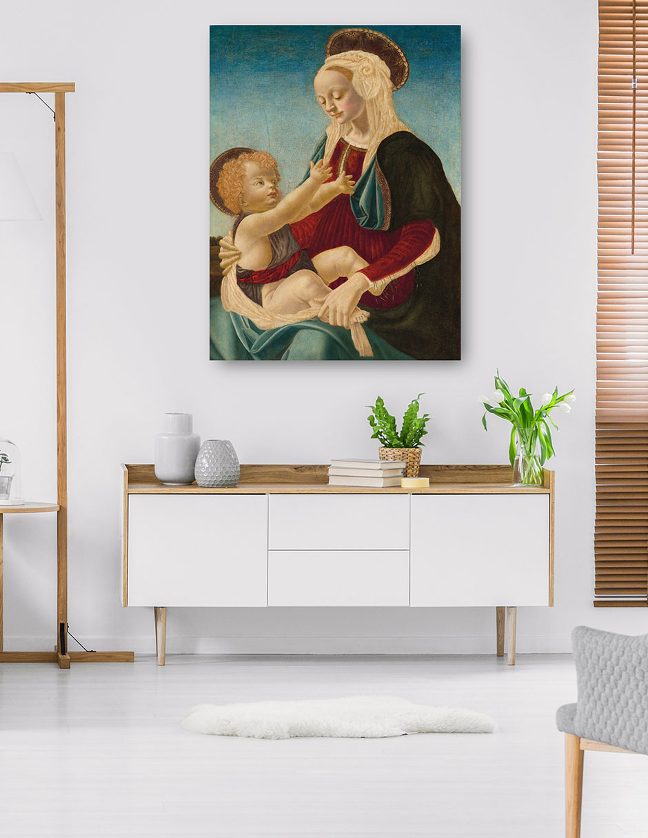 Foto 5 | Cuadro Decorativo - La Virgen Y El Niño C. 1470/1480- After Andrea Del Verrocchio - Religión - 28x36 - Fine Art Tj