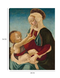 Foto 6 | Cuadro Decorativo - La Virgen Y El Niño C. 1470/1480- After Andrea Del Verrocchio - Religión - 28x36 - Fine Art Tj