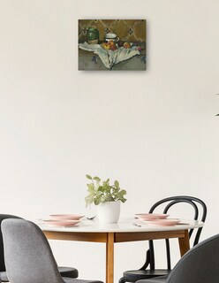 Foto 2 | Cuadro Decorativo - Naturaleza Muerta Con Jarra, Copa Y Manzanas (ca. 1877)- Paul Cézanne - Religión - 28x36 - Fine