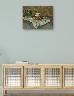 Foto 4 | Cuadro Decorativo - Naturaleza Muerta Con Jarra, Copa Y Manzanas (ca. 1877)- Paul Cézanne - Religión - 28x36 - Fine
