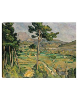 Foto 1 | Cuadro Decorativo - Mont Sainte-victoire Y El Viaducto Del Arco Del Valle Del Río (1882-1885)- Paul Cézanne -
