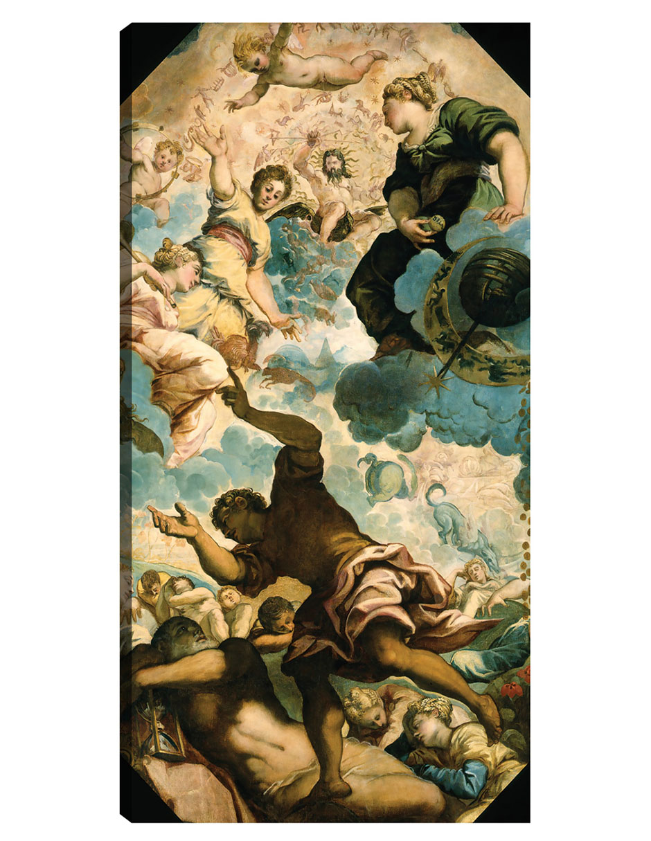 Foto 2 pulgar | Cuadro Decorativo - Los Sueños De Los Hombres (mediados Del Siglo Xvi)- Jacopo Tintoretto - Religión - 34x64 - Fine