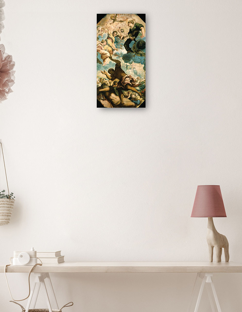 Foto 4 pulgar | Cuadro Decorativo - Los Sueños De Los Hombres (mediados Del Siglo Xvi)- Jacopo Tintoretto - Religión - 34x64 - Fine