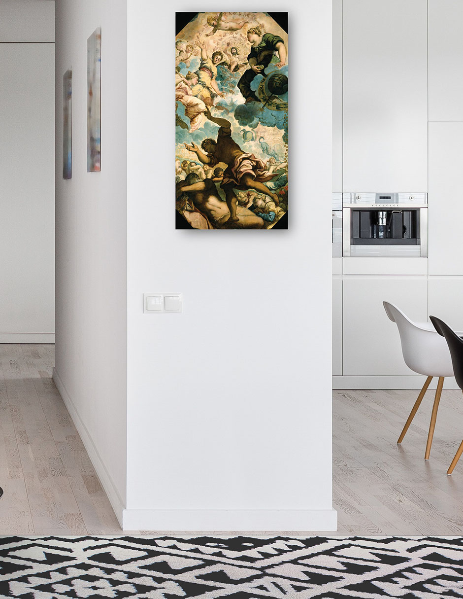 Foto 5 pulgar | Cuadro Decorativo - Los Sueños De Los Hombres (mediados Del Siglo Xvi)- Jacopo Tintoretto - Religión - 34x64 - Fine