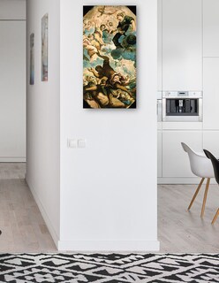 Foto 4 | Cuadro Decorativo - Los Sueños De Los Hombres (mediados Del Siglo Xvi)- Jacopo Tintoretto - Religión - 34x64 - Fine