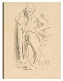 Foto 1 | Cuadro Decorativo - Estudio De ''filosofía'' (1922-1925)- John Singer Sargent - 28x36 -impresión En Lienzo-fine Art Tj