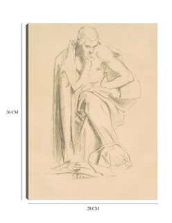 Foto 6 | Cuadro Decorativo - Estudio De ''filosofía'' (1922-1925)- John Singer Sargent - 28x36 -impresión En Lienzo-fine Art Tj
