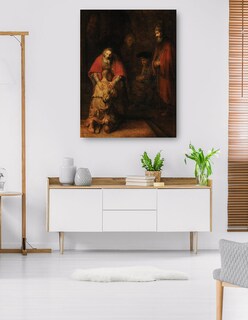 Foto 5 | Cuadro Decorativo - El Regreso Del Hijo Pródigo- Rembrandt Harmensz Van Rijn - Religión - 69x92 -impresión En
