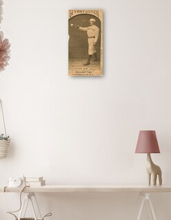 Foto 3 | Cuadro Decorativo - Ezra Sutton, Boston Beaneaters, Retrato De Tarjeta De Béisbol- Library Of Congress - 54x102 -