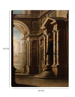 Foto 6 | Cuadro Decorativo - Vista Del Interior De Un Edificio.- Leonardo Coccorante - Ciudades - 107x143-impresión En L