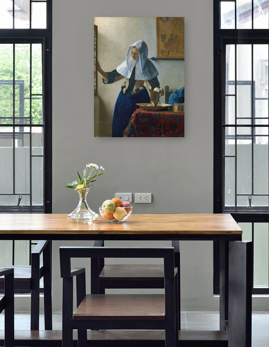 Foto 5 pulgar | Cuadro Decorativo - Mujer Joven Con Una Jarra De Agua (ca. 1662)- Johannes Vermeer - Fotografía - 46x61 - Fine Art Tj