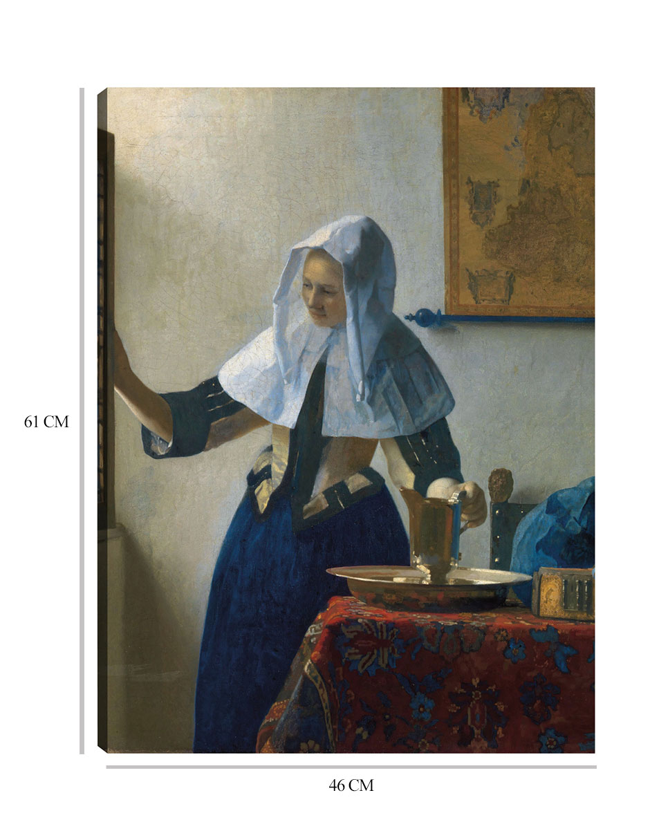 Foto 6 | Cuadro Decorativo - Mujer Joven Con Una Jarra De Agua (ca. 1662)- Johannes Vermeer - Fotografía - 46x61 - Fine Art Tj