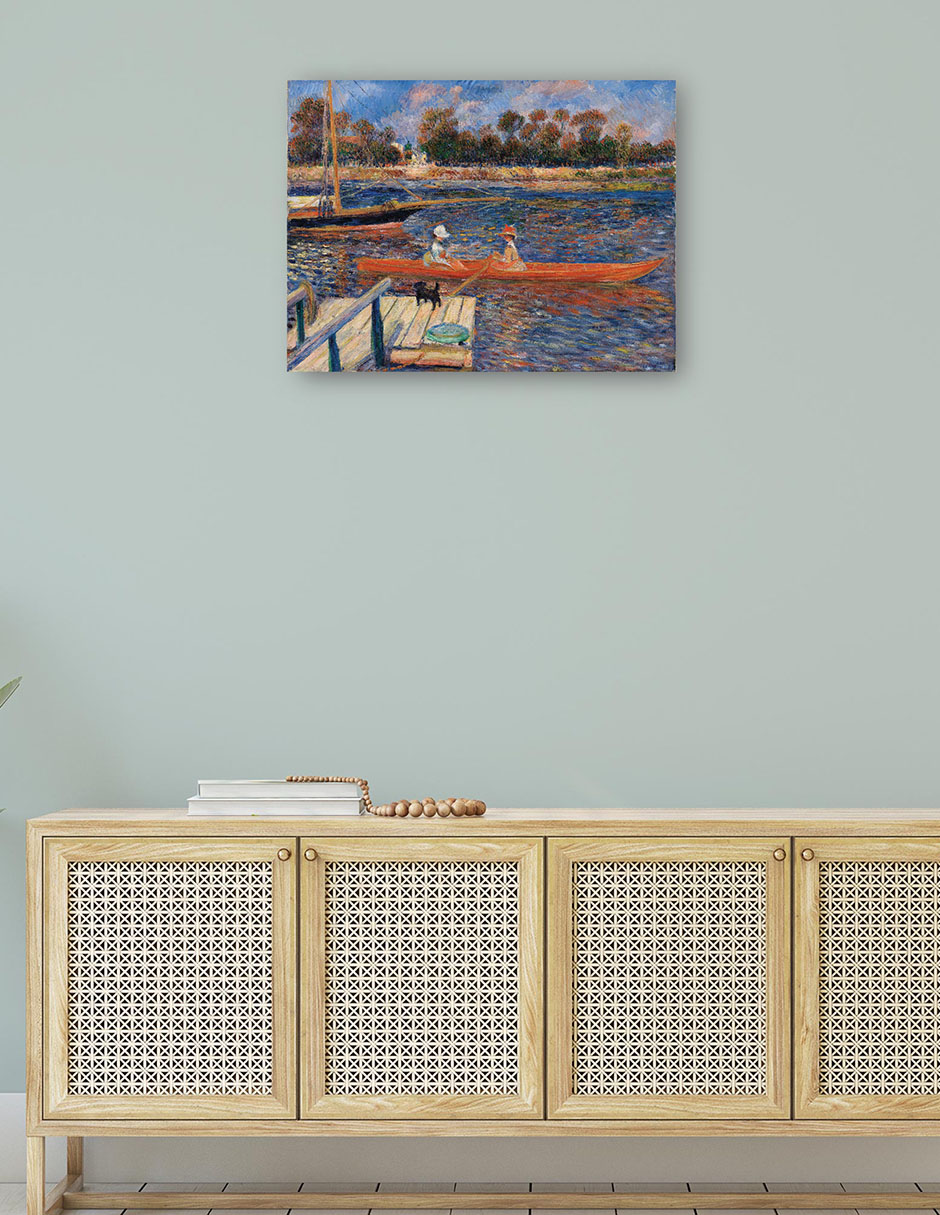 Foto 5 pulgar | Cuadro Decorativo - El Sena En Argenteuil (la Seine Ã  Argenteuil) (1888)- Pierre-auguste Renoir  - 69x92 - Fine Art T