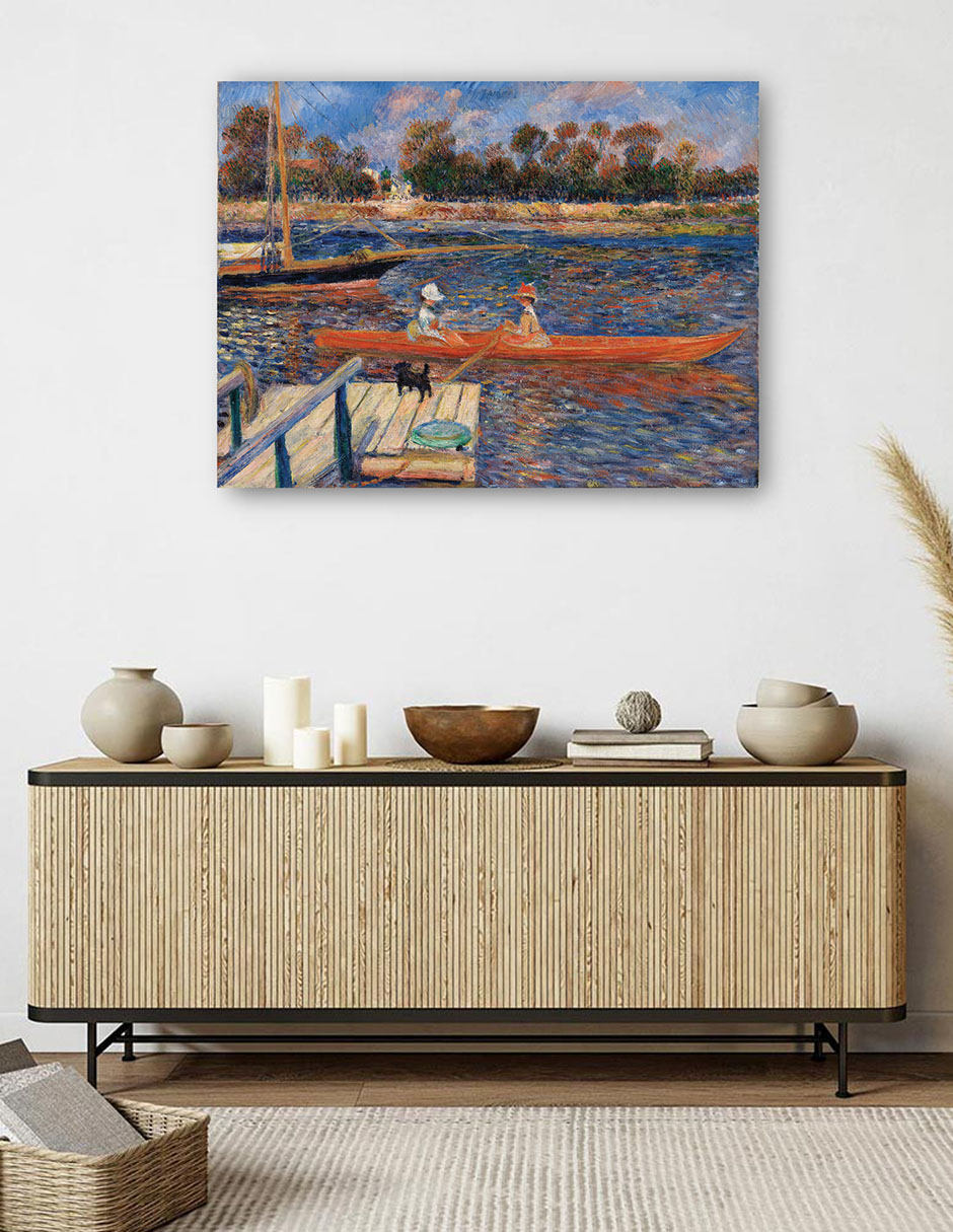 Foto 5 | Cuadro Decorativo - El Sena En Argenteuil (la Seine Ã  Argenteuil) (1888)- Pierre-auguste Renoir  - 69x92 - Fine Art T