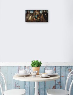 Foto 2 | Cuadro Decorativo - Doge Alvise Mocenigo Y Familia Ante La Virgen Y El Niño (c. 1575)- Jacopo Tintoretto - 46x89