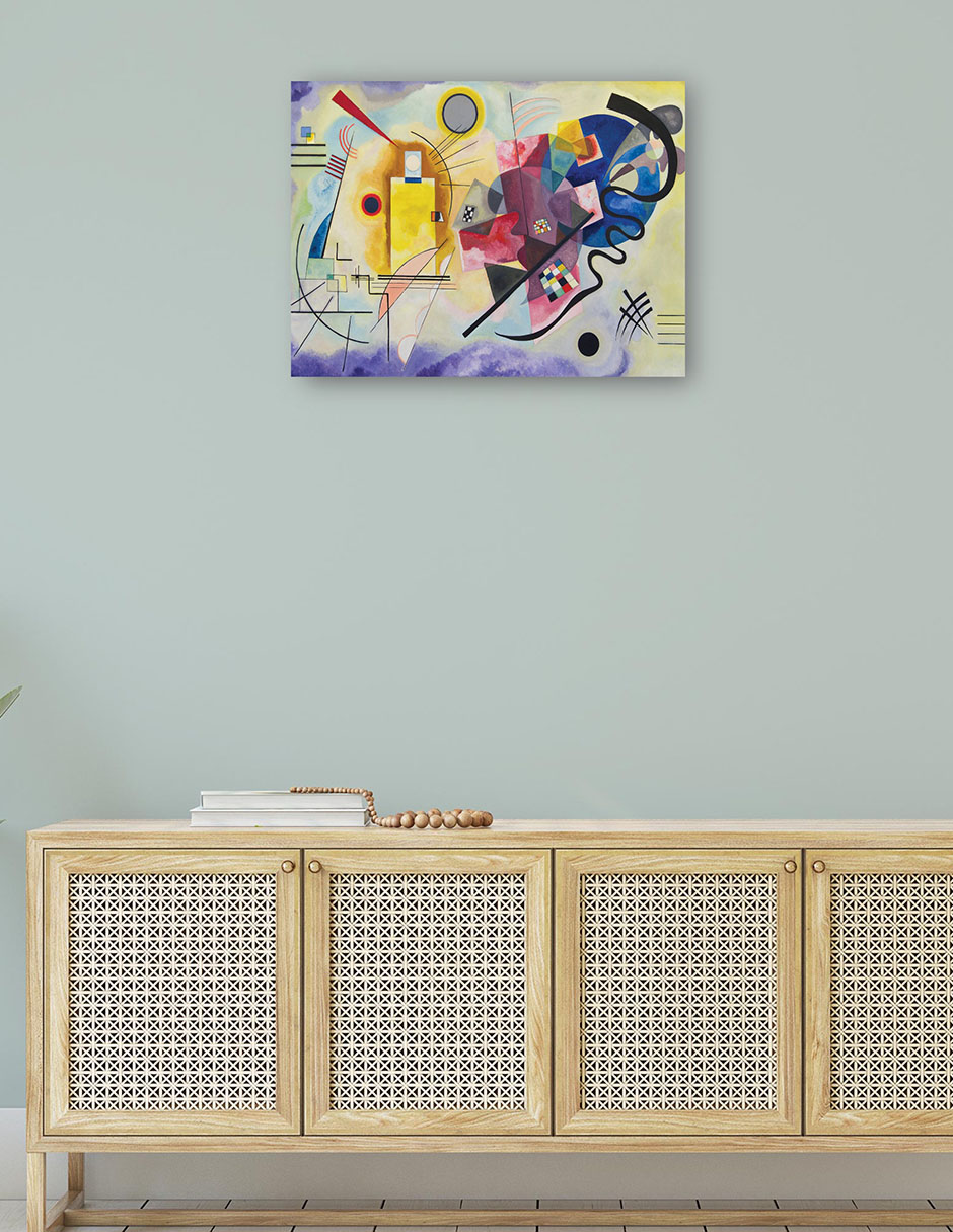 Foto 5 pulgar | Cuadro Decorativo - Gelb - Rot - Blau (amarillo-rojo-azul), 1925- Wassily Kandinsky - Religión - 28x36 - Fine Art Tj