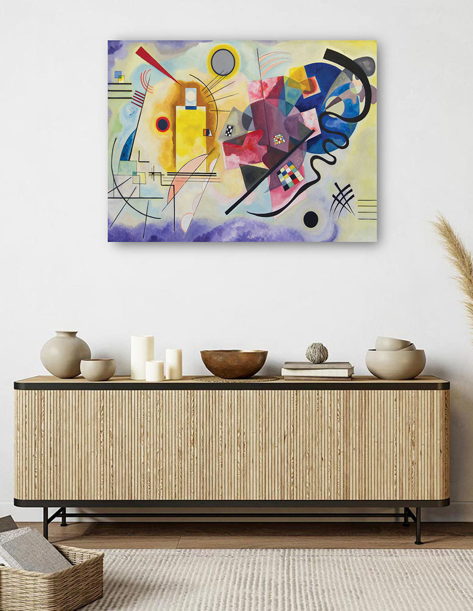 Foto 6 pulgar | Cuadro Decorativo - Gelb - Rot - Blau (amarillo-rojo-azul), 1925- Wassily Kandinsky - Religión - 28x36 - Fine Art Tj