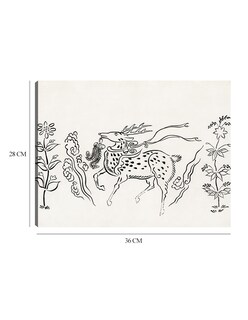 Foto 6 | Cuadro Decorativo - Grabado En Madera Original Vintage Japonés -ciervo (1860-1869)- Taguchi Tomoki - 28x36 - Fine Art T