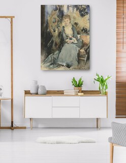Foto 5 | Cuadro Decorativo - Sra. Reubell Sentada Frente A Una Pantalla (hacia 1884)- John Singer Sargent - 77x102 - Fine Art Tj